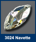 Czech Preciosa Navette Sew On Crystal